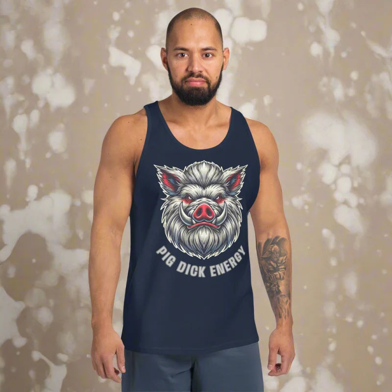 PIG DICK ENERGY Cocky Pig Face Fetish Tank Top
