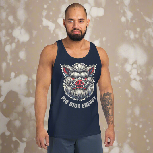 PIG DICK ENERGY Cocky Pig Face Fetish Tank Top