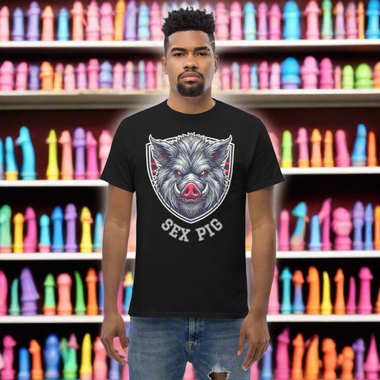 SEX PIG Horny Pig Face Fetish Classic T-Shirt
