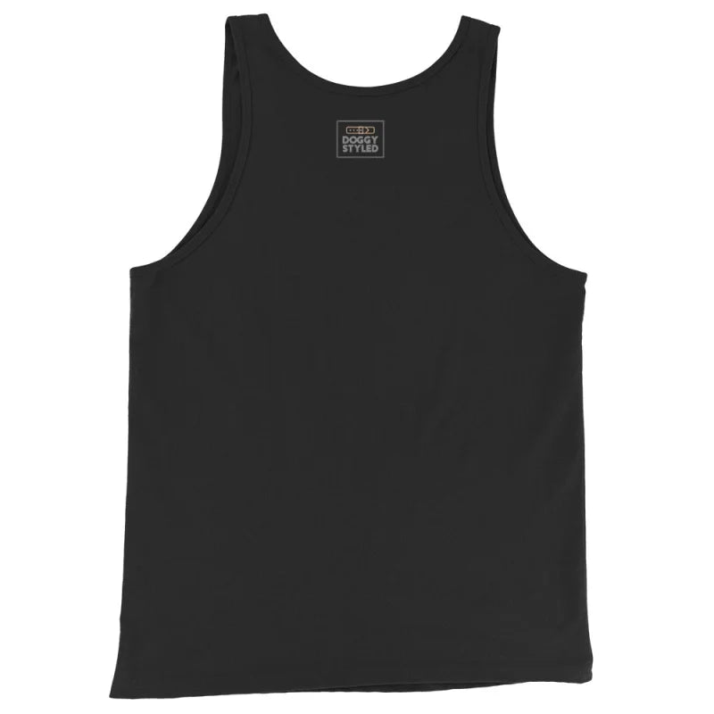 Black tank top from BIG TOP BEAR Face Fancy Filigree Style Tank Top for gay bear shirt style