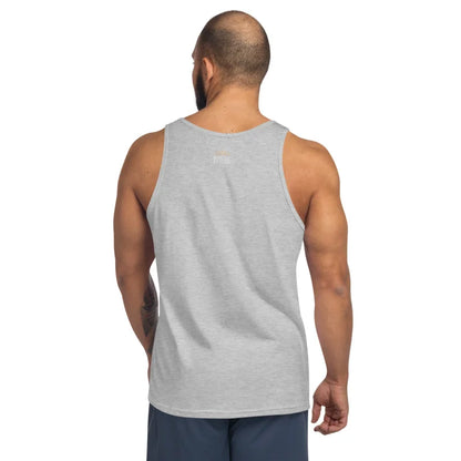 Gray tank top from BIG TOP BEAR Face Fancy Filigree Style Tank Top, perfect for gay bear shirt fashion