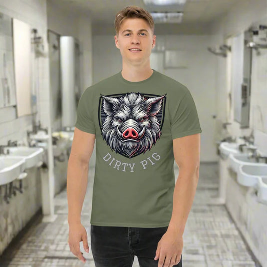 DIRTY PIG Deviant Pig Face Fetish Classic T-Shirt - Doggy styled, Men’s clothing, Pig, T-Shirts
