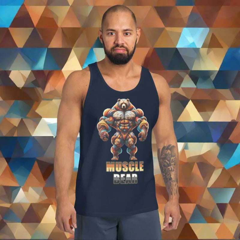 MUSCLE BEAR Beefy Bear Pride Slang Tank Top
