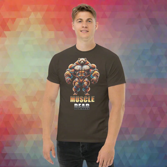 MUSCLE BEAR Beefy Bear Slang Classic T-Shirt - Unisex Classic Short Sleeve T-Shirt - Bear, Doggy styled, LGBTQ