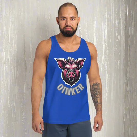 OINKER Butch Pig Face Fetish Tank Top - Unisex Tank Top - Doggy styled, He, He T-Shirts, Men’s Clothing, Men’s clothing