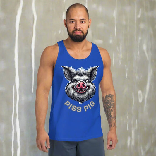 PISS PIG Thirsty Pig Face Fetish Tank Top