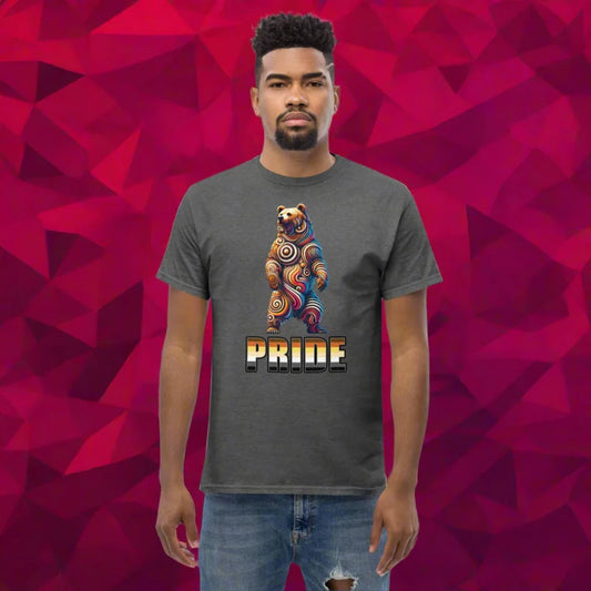 PRIDE Macho Grizzly Bear Slang Classic T-Shirt - Unisex Classic Short Sleeve T-Shirt - Bear, Doggy styled, LGBTQ