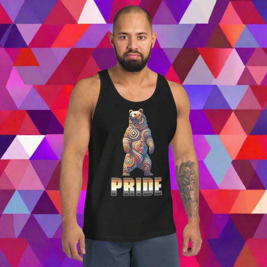 PRIDE Macho Grizzly Bear Slang Tank Top