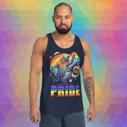 PRIDE Rainbow Dancing Bear Tank Top