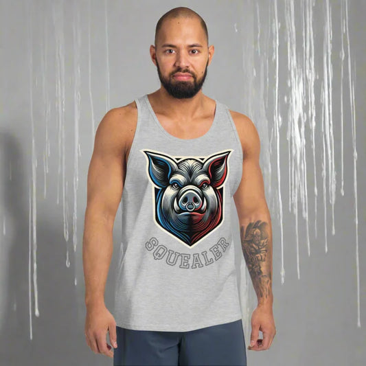 SQUEALER Climax Pig Face Fetish Tank Top