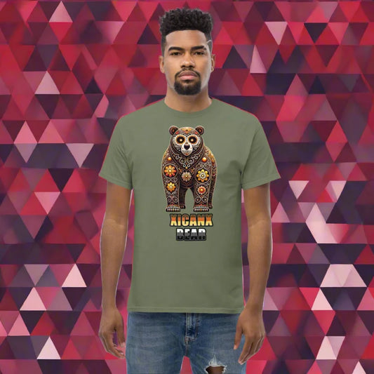 XICANA BEAR Calavera “Day of the Dead” Bear Slang Classic T-Shirt - Unisex Classic Short Sleeve T-Shirt - Bear, Doggy
